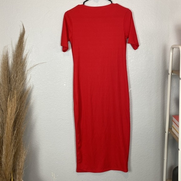 Zara Red Midi Dress - Picture 5 of 5